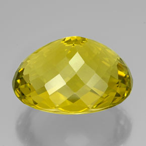 94,25 ctw natürlicher gelber Quarz, Oval Schliff, IF