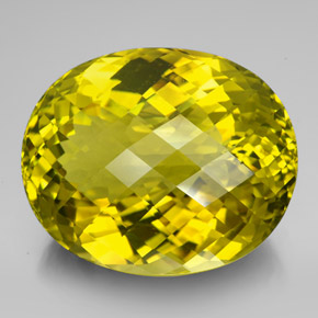 223,35 ctw natürlicher gelber Quarz, Oval Schliff, VVS
