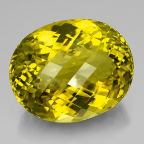 223,35 ctw natürlicher gelber Quarz, Oval Schliff, VVS