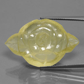 28,30 ctw natürlicher gelber Quarz, Transparent, Transparent / Lichtdurchlässig