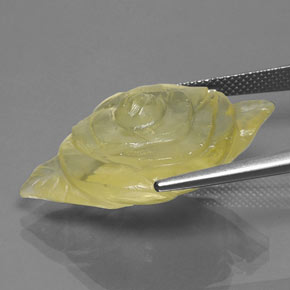 28,30 ctw natürlicher gelber Quarz, Transparent, Transparent / Lichtdurchlässig