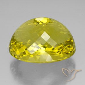 9,17 ctw natürlicher Lebhaftes Gelb Quarz, Oval, VVS