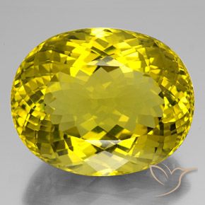 189.25ct Natürlicher Sattes Gelb Quarz, Oval, VVS