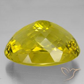 9,17 ctw natürlicher Sattes Gelb Quarz, Oval, VVS