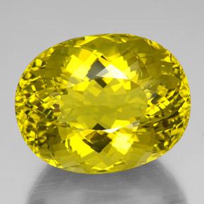 138,15 ctw natürlicher gelber Quarz, Oval Schliff, VVS