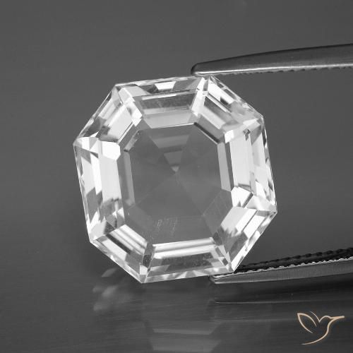 13.13ct Natürlicher Klares Weiß Quarz, Smaragdschliff, VVS-VS