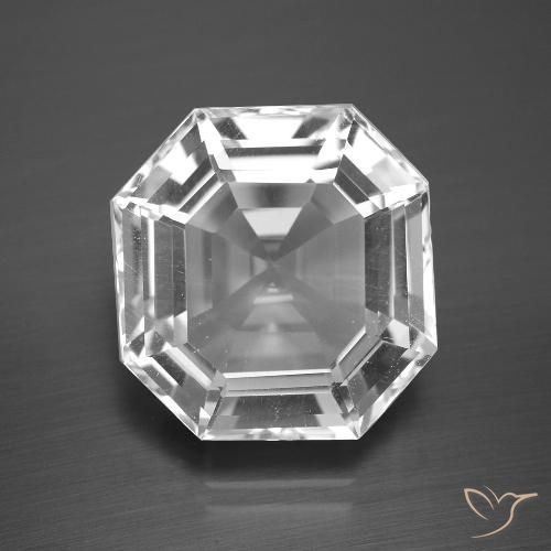 13.29ct Natürlicher Klares Weiß Quarz, Smaragdschliff, VVS-VS