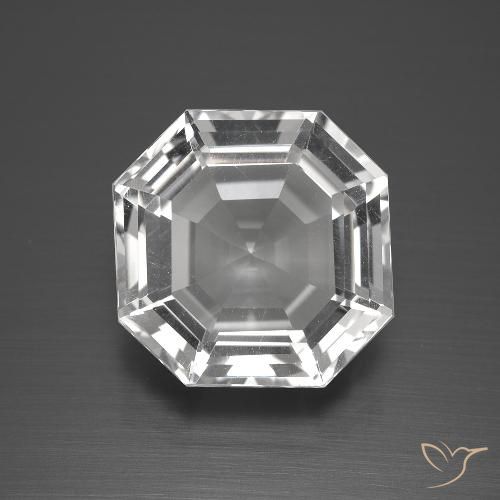 12.93ct Natürlicher Klares Weiß Quarz, Smaragdschliff, VVS