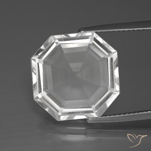 10.45ct Natürlicher Klares Weiß Quarz, Smaragdschliff, VVS