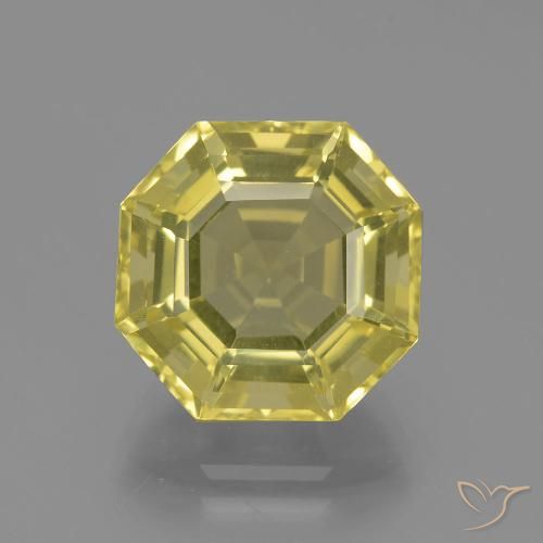 7.77ct Natürlicher Bräunliches Gelb Quarz, Smaragdschliff, VVS