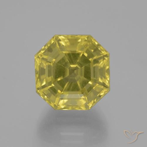 11.39ct Natürlicher hellgelb Quarz, Oktagonschliff, VVS-VS, Photo A