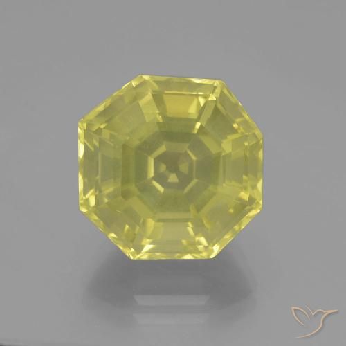 10.36ct Natürlicher Laguna Gelb Quarz, Smaragdschliff, VVS-VS