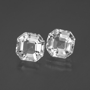  ct natürliche Weiß Quarz-Edelsteine, Smaragdschliff, VVS