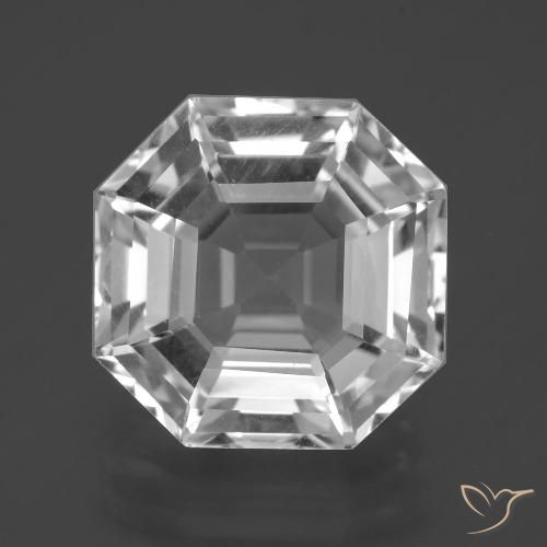 11.00ct Natürlicher Klares Weiß Quarz, Smaragdschliff, VVS-VS