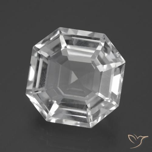 11.03ct Natürlicher Klares Weiß Quarz, Smaragdschliff, VVS-VS