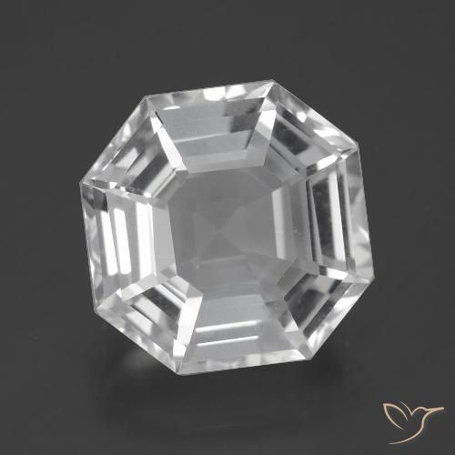 10.64ct Natürlicher Klares Weiß Quarz, Smaragdschliff, VVS