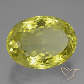 9,17 ctw natürlicher Mittelgelb Quarz, Oval, VVS
