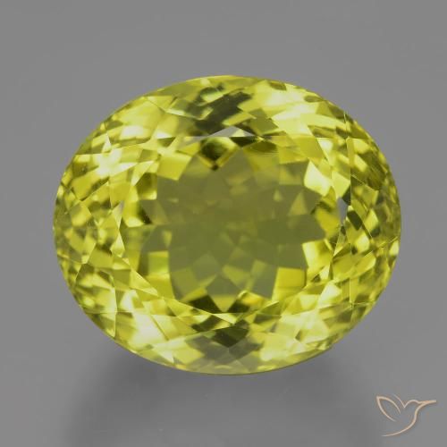 26.94ct Natürlicher Mittelgelb Quarz, Oval, VVS