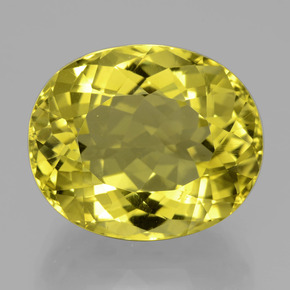 23,75 ctw natürlicher gelber Quarz, Oval Schliff, VVS-VS