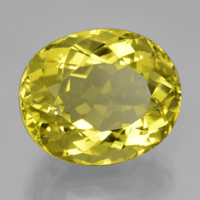 23,75 ctw natürlicher gelber Quarz, Oval Schliff, VVS-VS