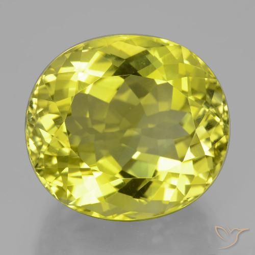 31.35ct Natürlicher Mittelgelb Quarz, Oval, VVS