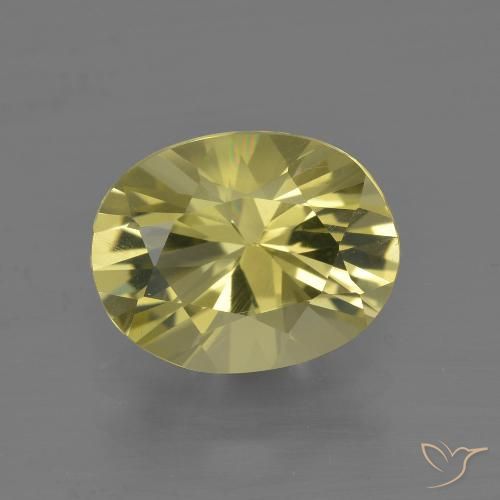 2.73ct Natürlicher Sanftes Gelb Quarz, Oval, VVS-VS