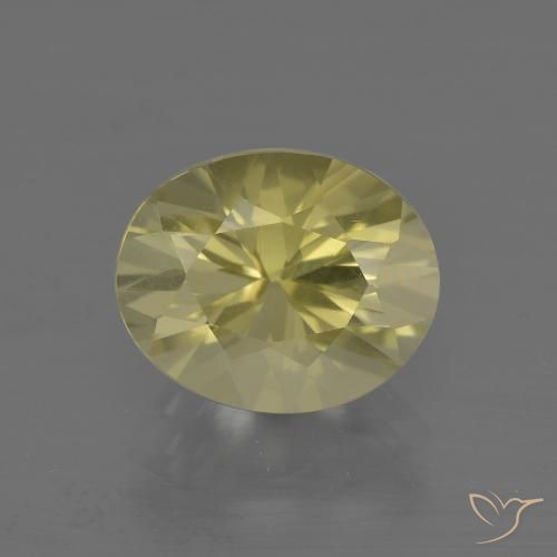 3.50ct Natürlicher Laguna Gelb Quarz, Oval, VVS