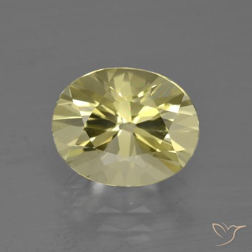 3.08ct Natürlicher Mittelhelles Gelb Quarz, Oval, VVS