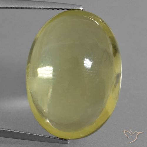 27.02ct Natürlicher Helles Gold-Gelb Quarz, Oval, Transparent, Photo A