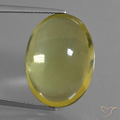 27.98ct Natürlicher Helles Gold-Gelb Quarz, Oval, Transparent