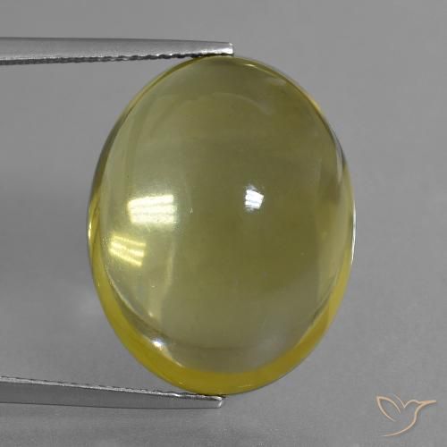 35.71ct Natürlicher Helles Gold-Gelb Quarz, Oval, Transparent