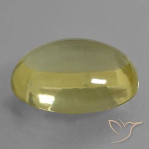 9,17 ctw natürlicher hellgelb Quarz, Oval, Transparent