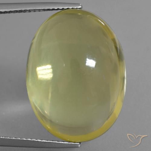 33.71ct Natürlicher Helles Gold-Gelb Quarz, Oval, Transparent