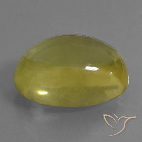 9,17 ctw natürlicher hellgelb Quarz, Oval, Transparent