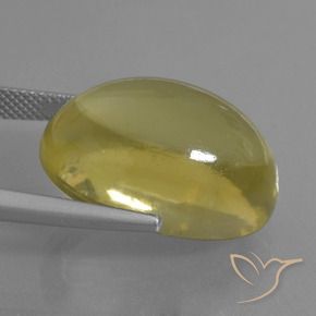 9,17 ctw natürlicher Helles Ananasgelb Quarz, Oval, Transparent