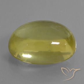 9,17 ctw natürlicher hellgelb Quarz, Oval, Transparent