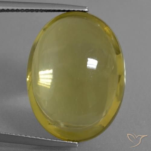 28.56ct Natürlicher Sattes Gelb Quarz, Oval, Transparent