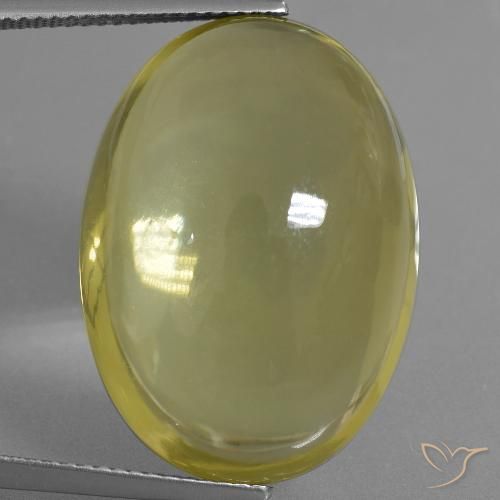 34.71ct Natürlicher Mittelgelb Quarz, Oval, Transparent