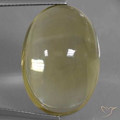 37.92ct Natürlicher Dunkel gelb Quarz, Oval, Transparent