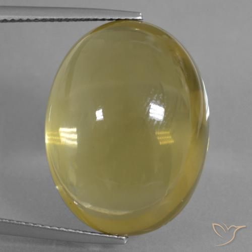 38.02ct Natürlicher Mittelgelb Quarz, Oval, Transparent