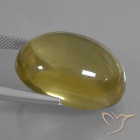 9,17 ctw natürlicher Mittelgelb Quarz, Oval, Transparent