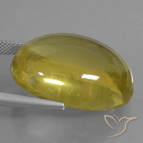 9,17 ctw natürlicher Bräunliches Gelb Quarz, Oval, Transparent