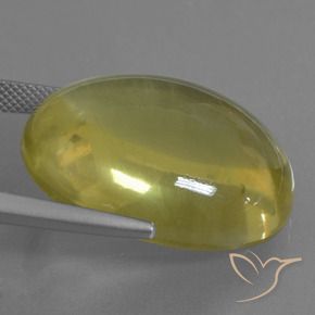 9,17 ctw natürlicher hellgelb Quarz, Oval, Transparent