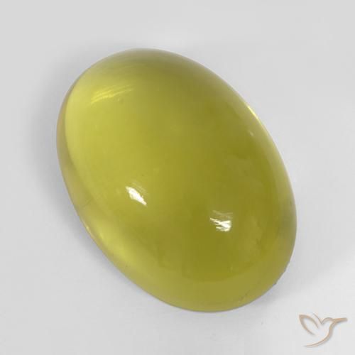 42.25ct Natürlicher Hummel Gelb Quarz, Oval, Transparent