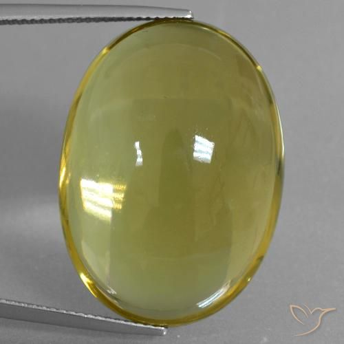 46.61ct Natürlicher Hummel Gelb Quarz, Oval, Transparent