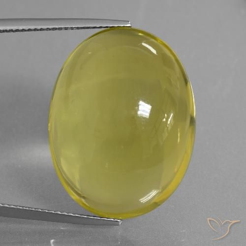 44.59ct Natürlicher Hummel Gelb Quarz, Oval, Transparent