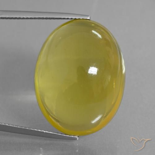 50.56ct Natürlicher Mittelhelles Gelb Quarz, Oval, Transparent