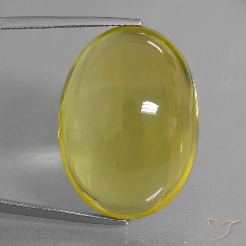51.71ct Natürlicher Hummel Gelb Quarz, Oval, Transparent
