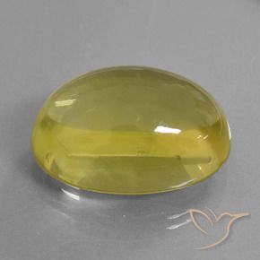 9,17 ctw natürlicher Hummel Gelb Quarz, Oval, Transparent