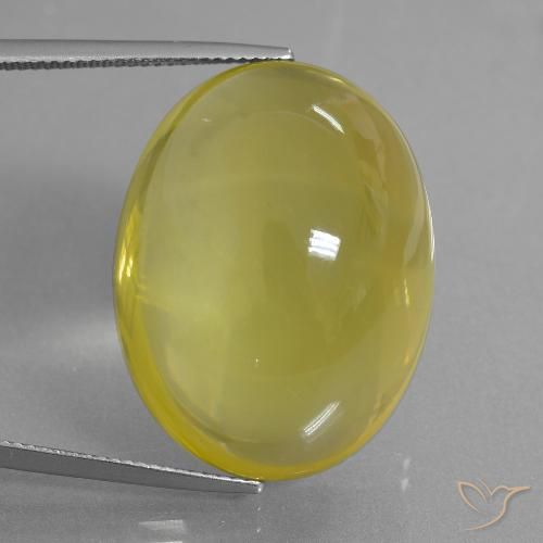 56.08ct Natürlicher Helles Honiggelb Quarz, Oval, Transparent, Photo A